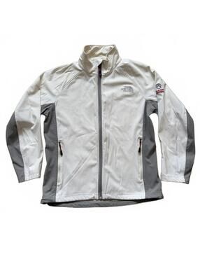 North Face Summit Series Jacket Full Zip Windbreaker White Women's Size Medium